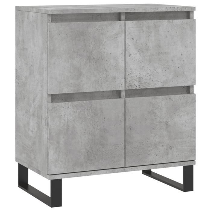 VidaXL Buffet Concrete Grey 60x35x70 Cm Engineered Wood 831224