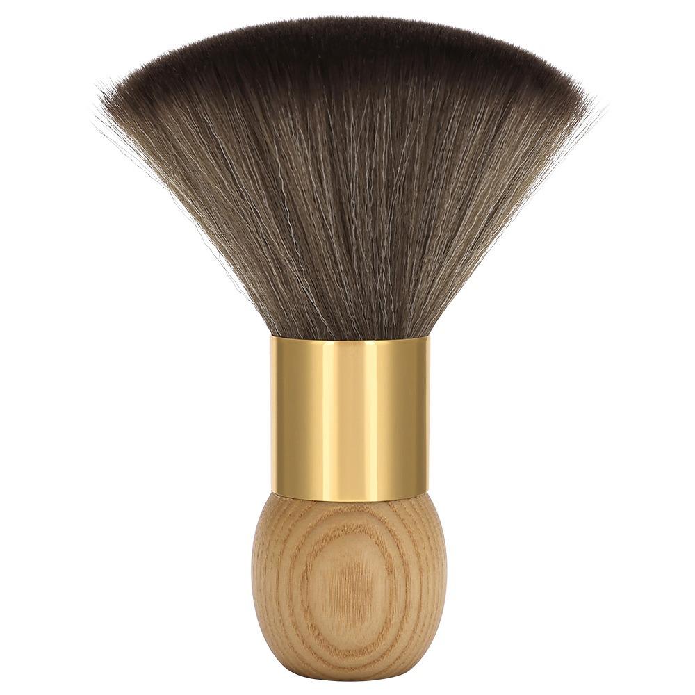 Wooden Handle Salon Brush Soft Brush Hair Cleaning Brush Fashion Barber Brush Home Use