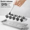 Stainless Steel Ice Cube Trays 18-Slot Ice Cube Mold with Easy Release Handle Removable Ice Maker for Bars Kitchens
