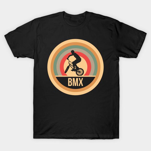 Мужская черная футболка с принтом Ретро Винтаж Bmx Подарок для райдеров Bmx и; Бумага для трансферной печати на футболки без вырезания - Хлопковая футболка - Мужская ...