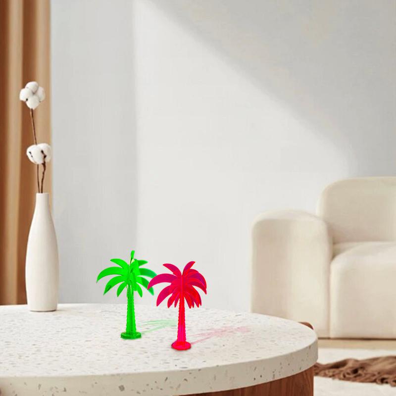 1PC Palm Tree Boho Vibrant Sculptural Decor Modern Acrylic Minimalist Decorative Space Neon Multicolour