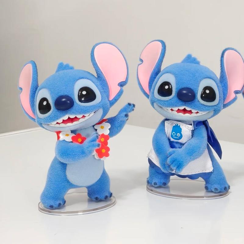 Toptoy Серия фигурок «Привет, Стич» Милые украшения Флок Модный тренд Игрушки Украшение для дома