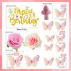 Fairy Cake Topper Butterfly Cake Decoration Mushroom Cake Decorations Fairytale Theme Party Decorations