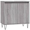VidaXL Bathroom Cabinet Sonoma Grey 58x33x60 Cm Engineered Wood 831586