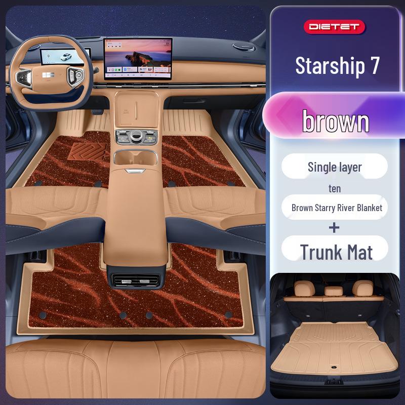 Коврики для ног Galaxy Starship 7 TPE2025 для автомобиля Geely Galaxy EM-i, Аксессуары для интерьера