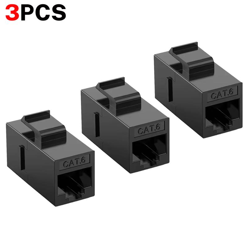 1/3/5 шт. Cat6 RJ45 Keystone Муфта Сетевые Ethernet Двойная Прямая Головка LAN Кабельные Коннекторы Интернет CAT 6 6a Удлинитель Штекер