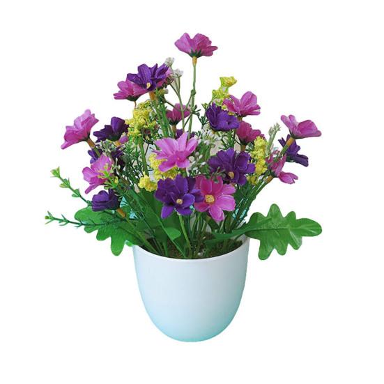 Искусственное растение изысканное мастерство орнамент мини нежный пластиковый искусственный цветок декор для офиса