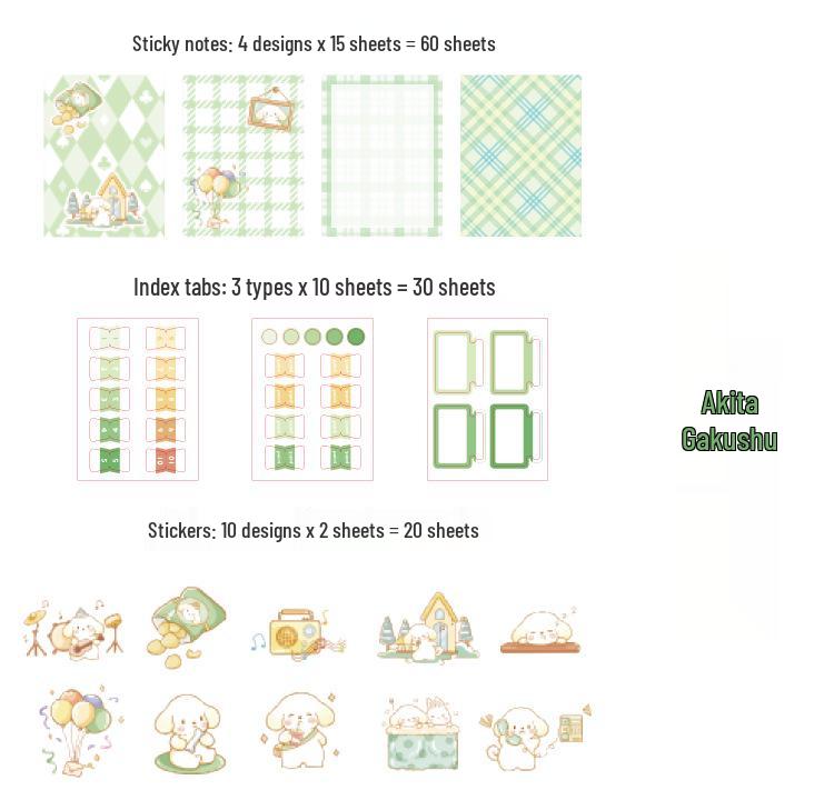 Милые Мультяшные Стикеры-Заметки, Наклейки для Дневника и Индексные Вкладки DIY - Стильные Студенческие Канцелярские Этикетки