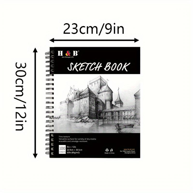 1 шт. Двойная катушка для рисования эскизов профессиональная пустая художественная книга для творческого рисования