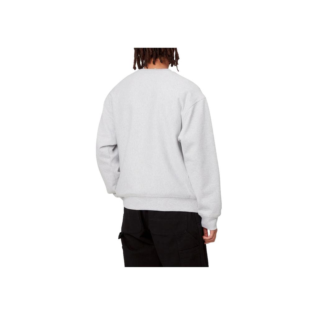 Carhartt WIP Свитшот American Script Пепельный Хизер Мужской Уличная одежда I025475-482-XX