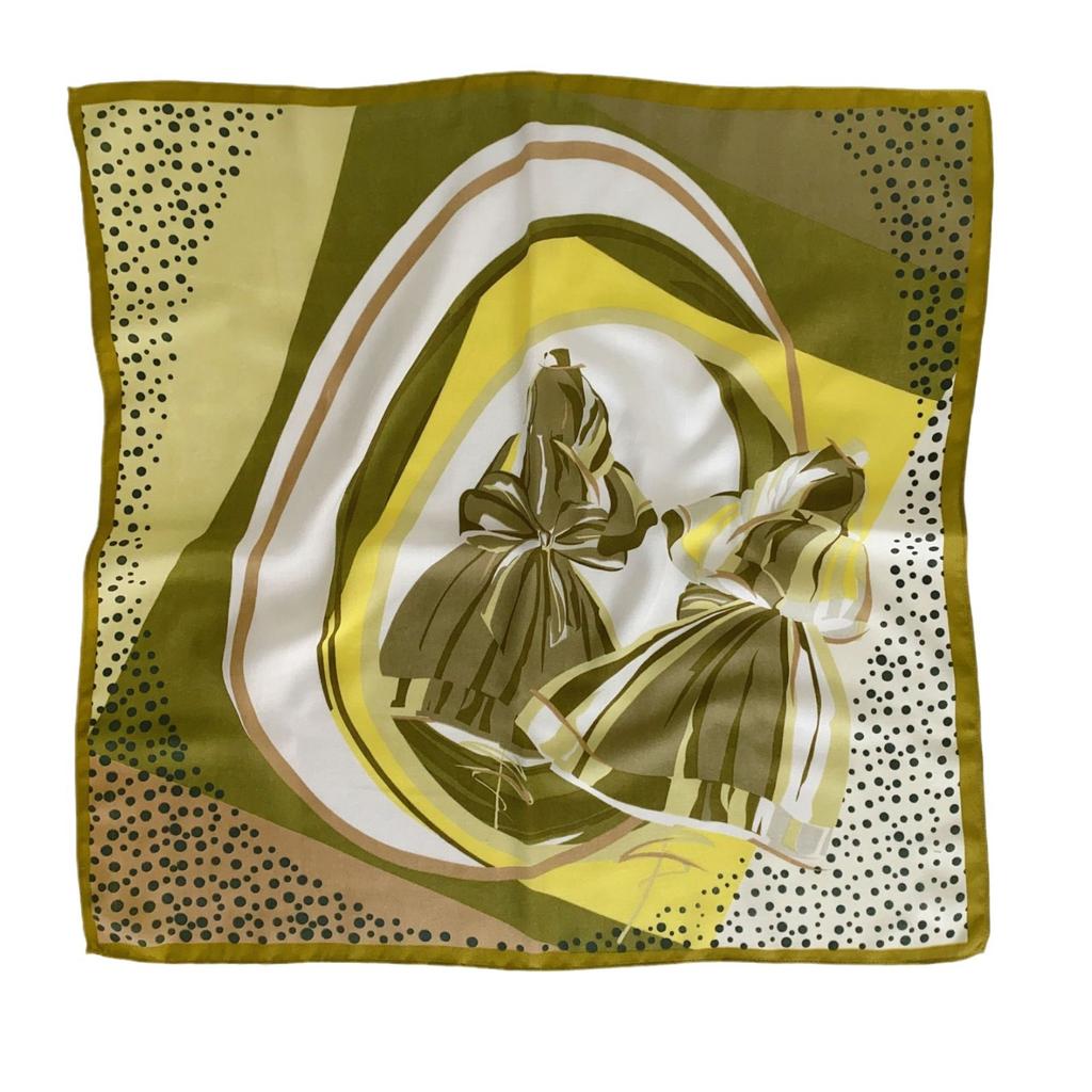 2024 New Fashionable Versatile Silk Scarf 68 Cm Printed Sunscreen Decorative Small Square Scarf Velvet Texture Scarf