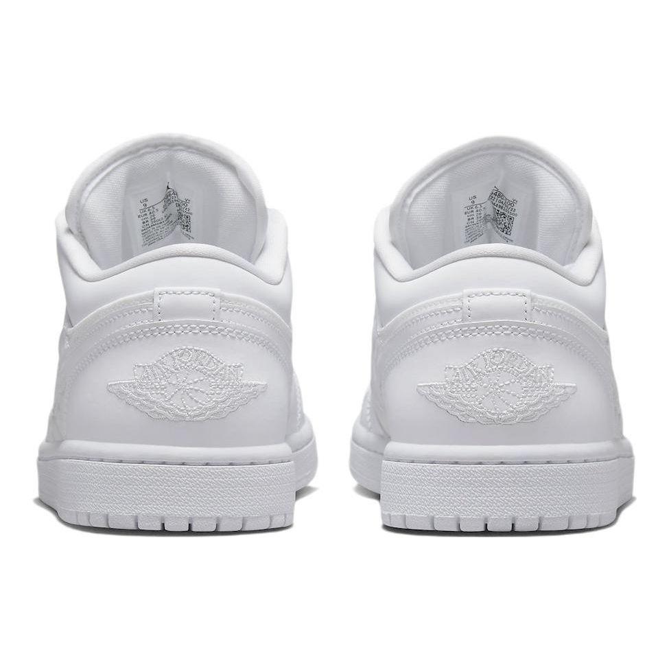 Air Jordan 1 Low Triple Белые стеганые женские кроссовки DB6480-100