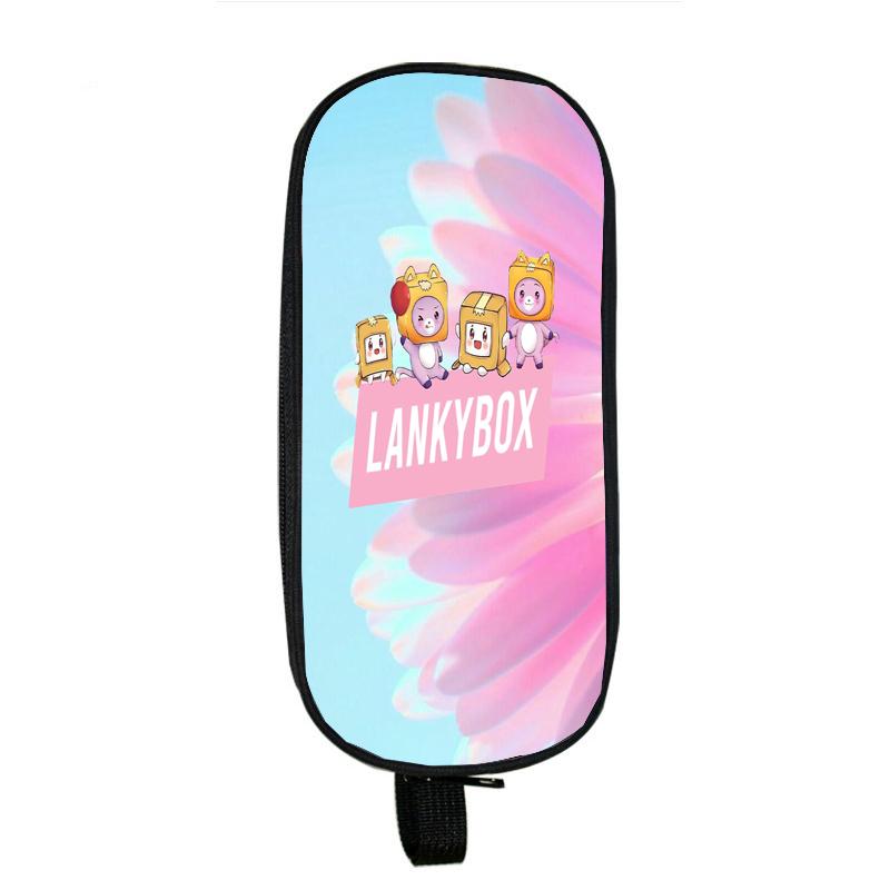 Lankybox Boxy And Foxy робот-пенал большая коробка для хранения портативная сумка для ручек для девочек двухслойная школьная сумка Kawaii чехол для канцелярских принадлежностей