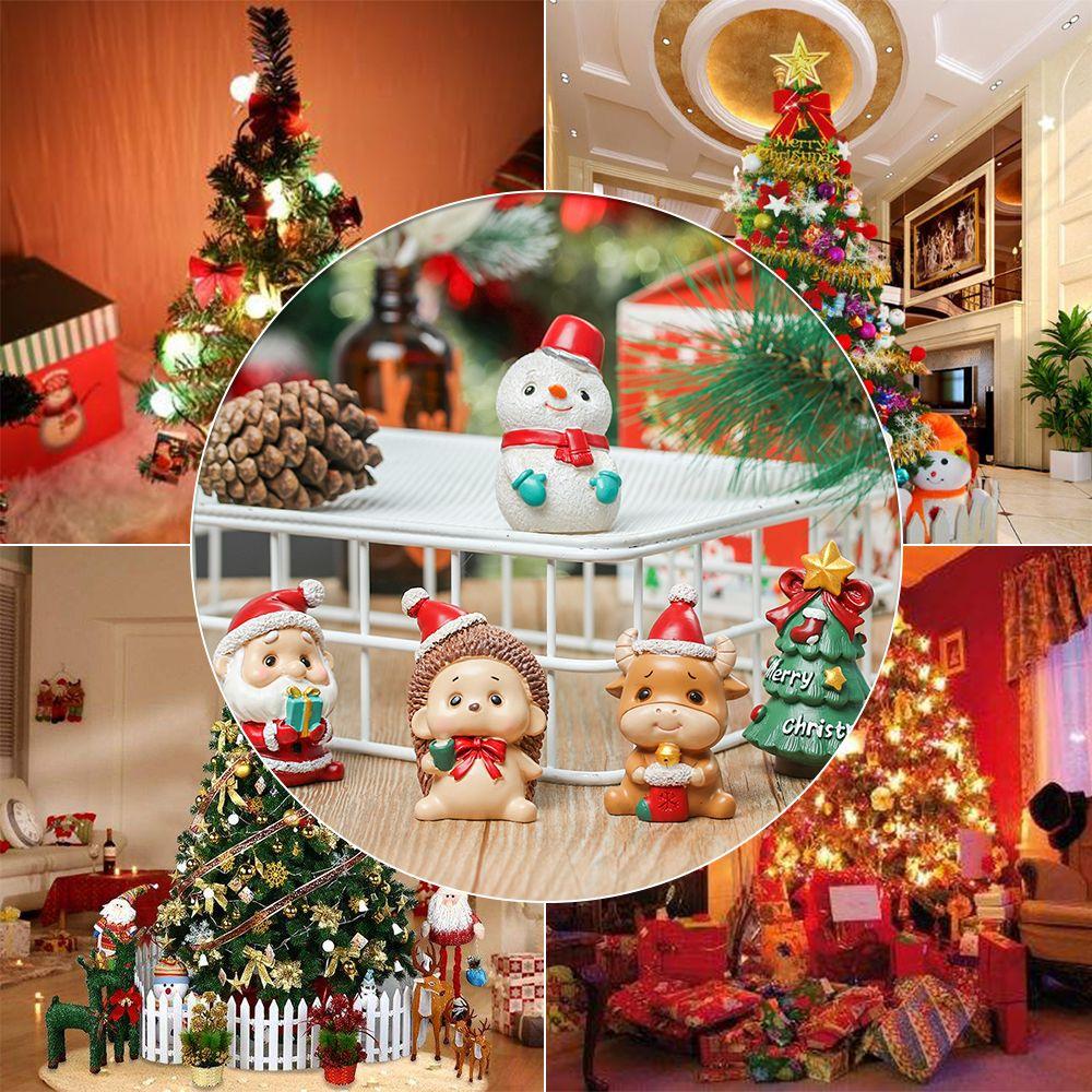 Игрушки Кукла Деда Мороза Кукольный домик Декор Настольные украшения Микроландшафт Мультяшная Рождественская фигурка