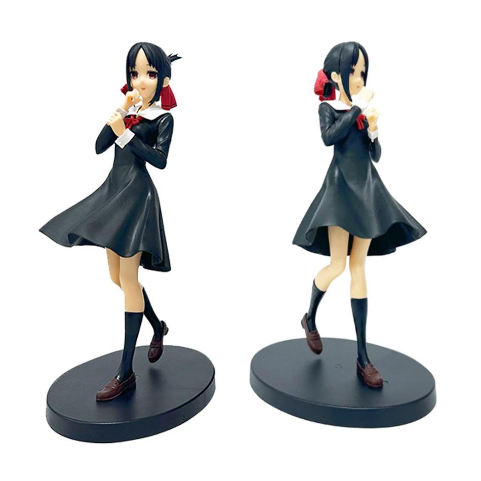 Любовь - это война 18 см Аниме Фигурка Кавайная Девушка Фудзивара Чика и Синомия Кагуя Экшн Коллекционная Модель Кукла Игрушка Подарок