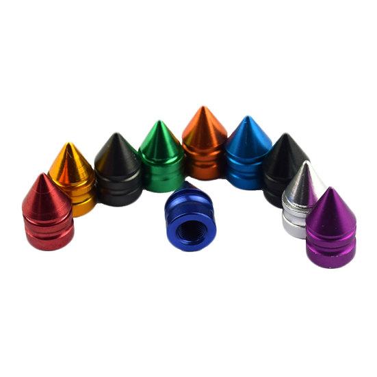 4 шт. стильный металлический корпус в форме башни, автомобильное колесо, воздушный клапан, пылезащитные колпачки, крышка