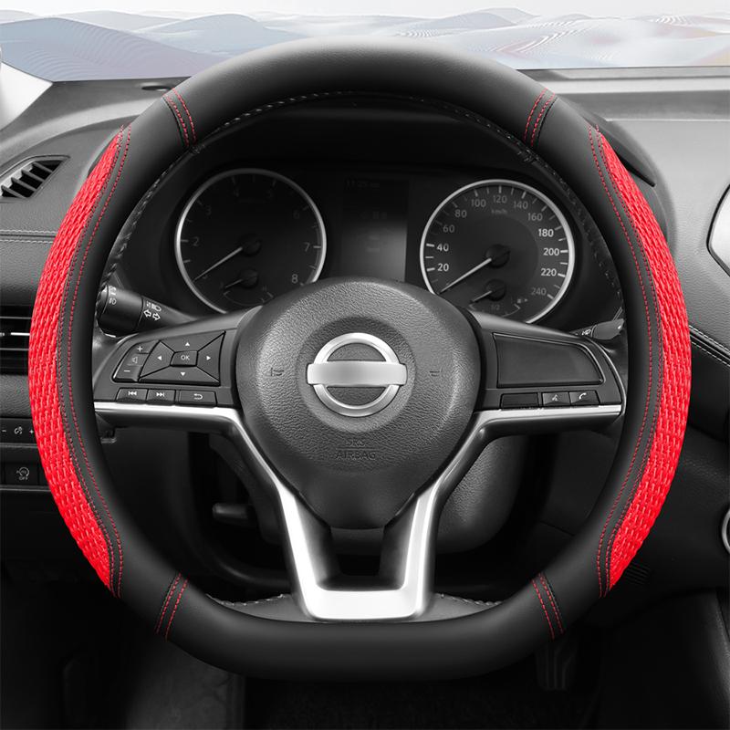 Автомобильный чехол на руль для Nissan X-Trail Qashqai March Serena Micra Kicks 2017-2022 Altima Teana-2022 Авто