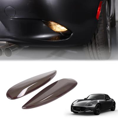 Hcilloend New Mazda Roadster RF ND Series Подходит для крышки противотуманных фар, крышка задней противотуманной фары, дымчатый цвет, изготовлена из ABS, легко устанавливается, пастообразного типа