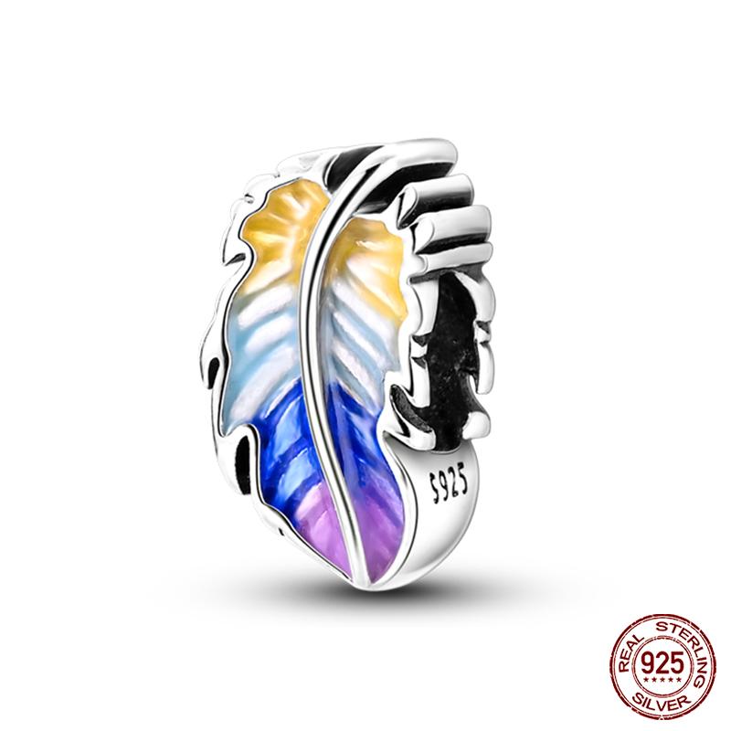 Медь Разноцветная Серия Маскарад Сексуальная Маска Перья Платье Шармы Бусины Подходят для Оригинальных Браслетов Qikaola DIY Ювелирные Изделия