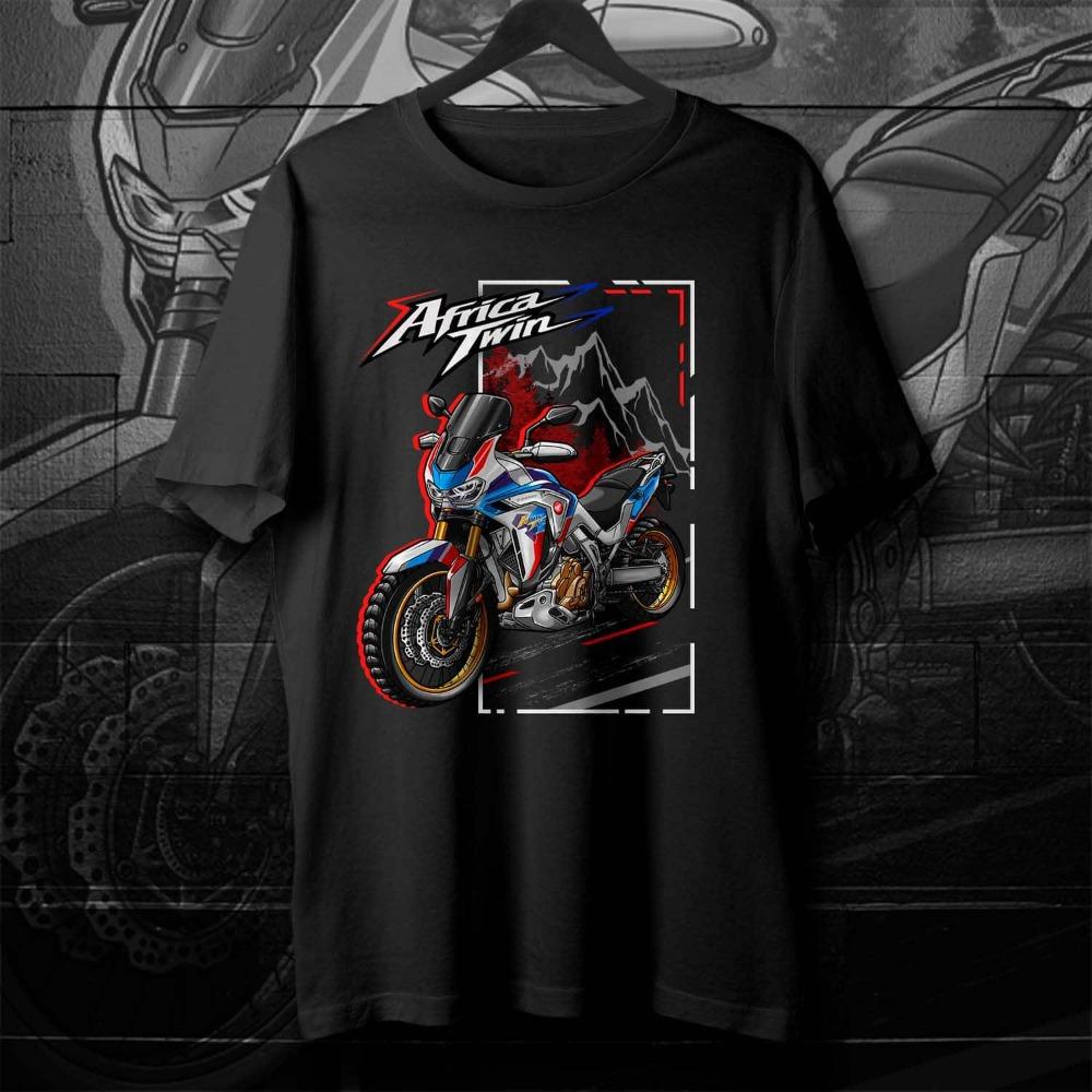 Мужская и женская футболка Honda CRF1100L Africa Twin ADV Sports Tee Летняя хлопковая с коротким рукавом Весенне-осенний мотоциклетный топ