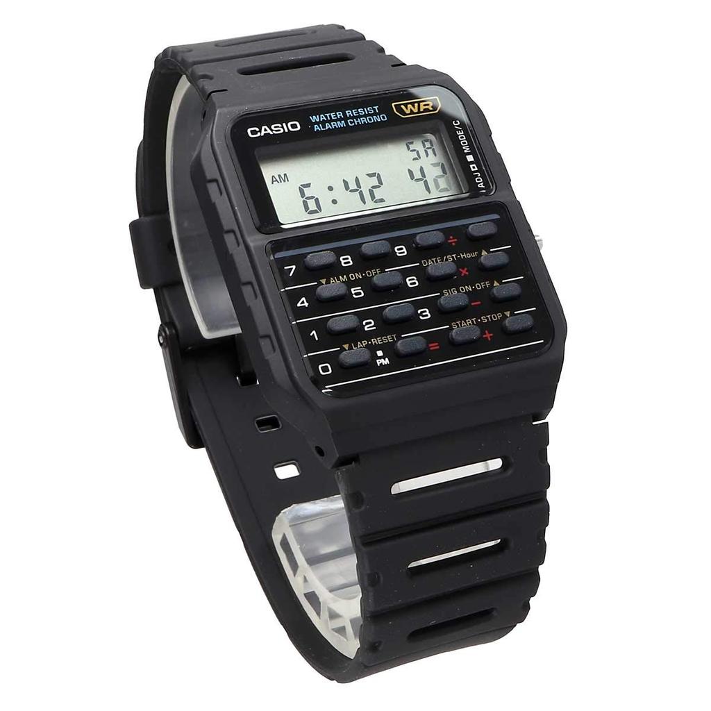 Casio Часы с функцией калькулятора Часы-калькулятор Простая упаковка без подарочной коробки Черная модель Overseas [Casio] CA-53W-1Z [item]