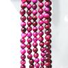 Magenta Tiger Eye 4-12mm Round Stone Beads Loose Spacer Beads for Jewelry Bracelets Making Accessories DIY 15"