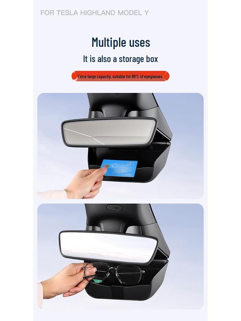 Tesla Model Y/Model YL 6-Seater Sunglasses Case & Clip