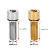 4Pcs Titanium Alloy Bike Handlebar Stem Bolts Gold/Silver Stem Inner Hex Screws  Bicycle Maintenance