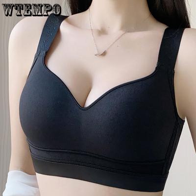 Женское тонкое бесшовное бюстье-бра, размер с тарелку, невидимое, с полной чашкой, бесследное, пуш-ап