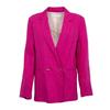 Vivano Women's Fuchsia Lapel Blazer Jacket
