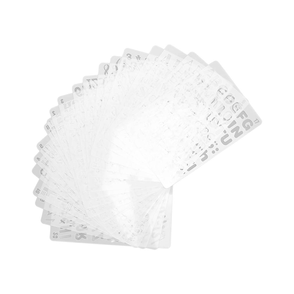 20 шт. Полые шаблоны для рисования ПЭТ Буквы Цифры Трафареты для копирования рисунков для поделок своими руками