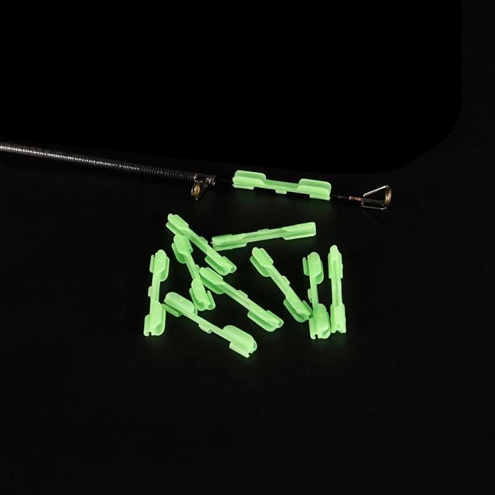 Fishing Rod Luminous Fishing Float Tip Clip Night Float Clip Fishing Glow Stick Light Stick Holder