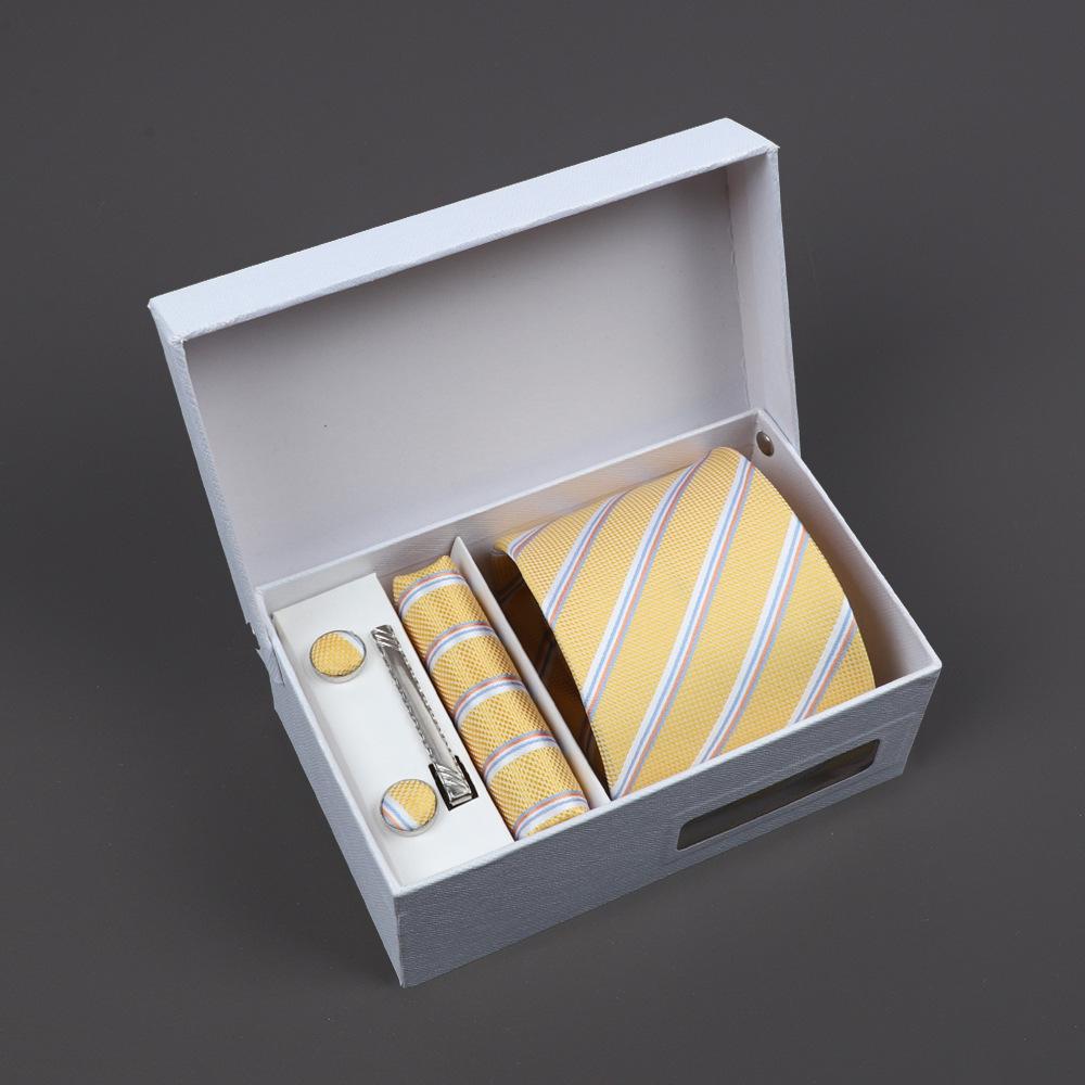 2025 Men'S Tie Premium Gift Box Jacquard Embroidered Tie Tie Logo Making