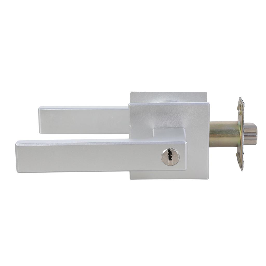 Комплект модернизированных дверных ручек и замка-засова для входной двери, черная ручка, одинаковые ключи, коррозионностойкий замок для наружного использования