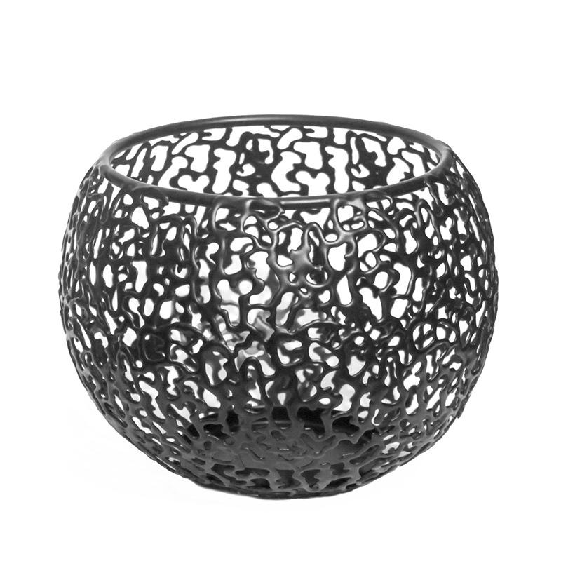 European Style Creative Art Home Decoration Candle Holder Metal Mini Candle Storage Vessel Lantern Candlestick Metal