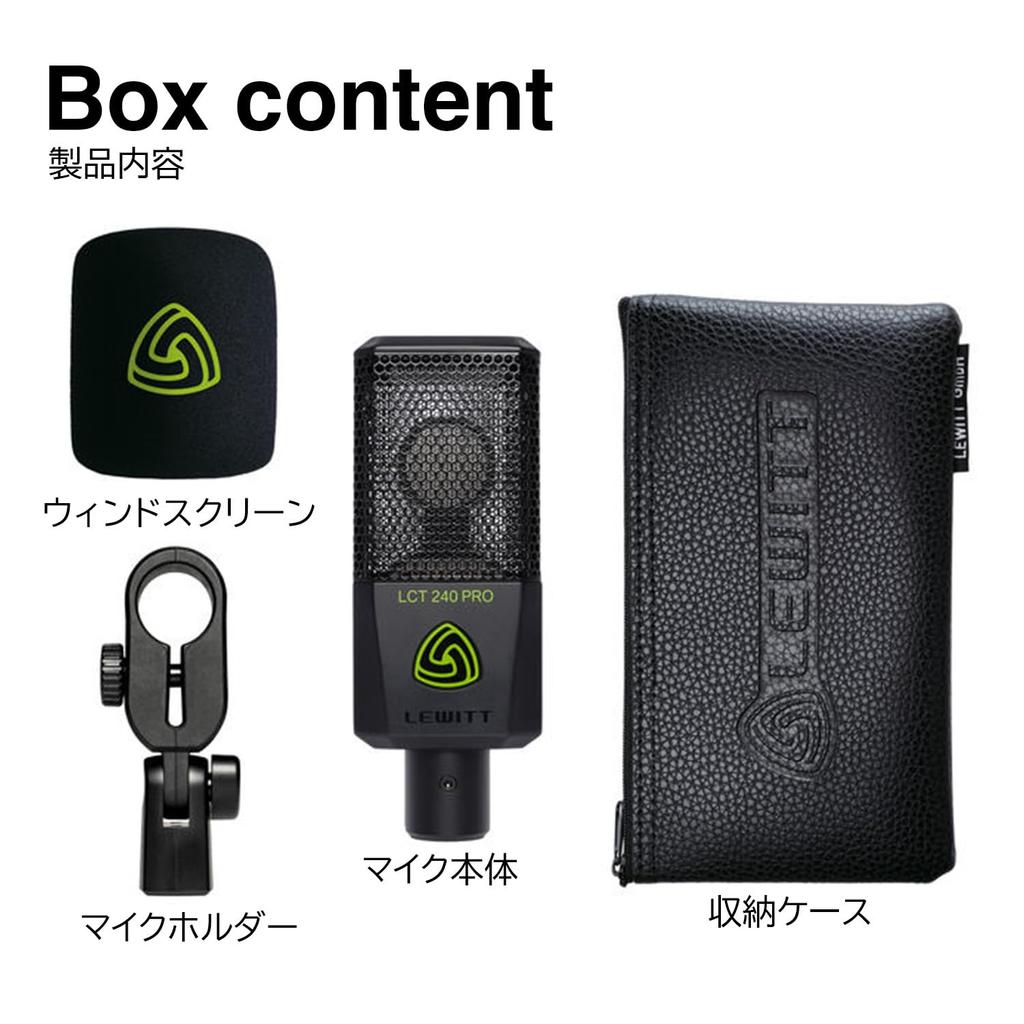 LEWITT LCT 240 PRO BLACK Condenser Microphone Distribution Streamer Podcast DTM Recording []