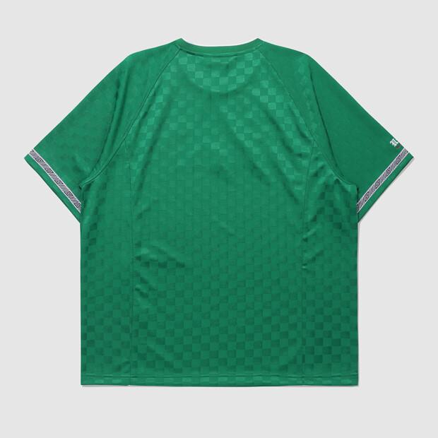 UMBRO Hbl Bloke Og Полосатый Жаккардовый Круглый Короткий Рукав Зеленый (Uq221Crj51) (Тип B)