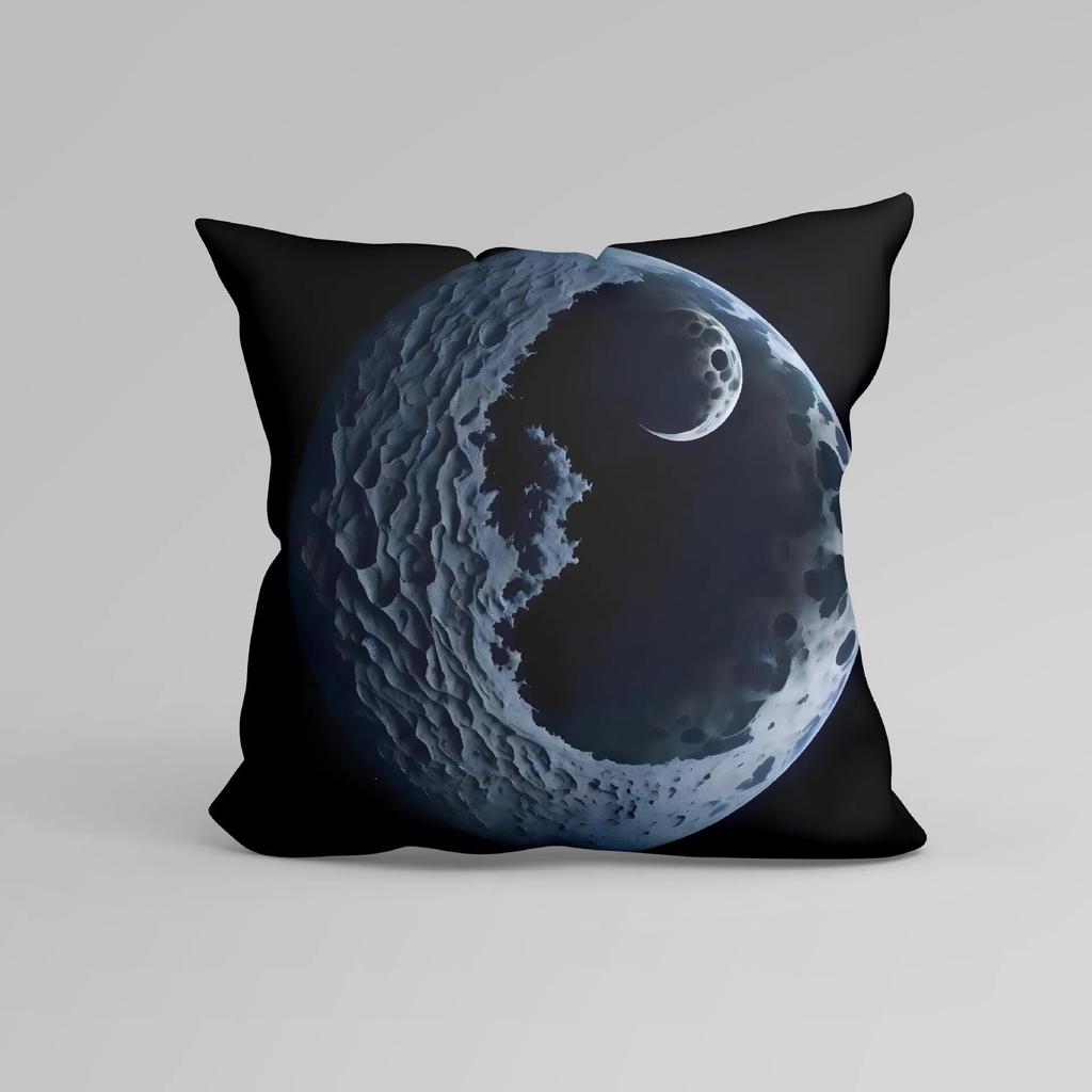 Luxury Home Decor Cushion Cover Office Sofa Cushion Cover Night Sky Moon Print Pillow Cover