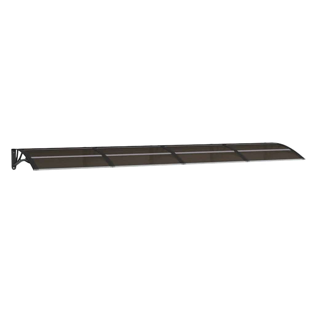 Door Canopy Black 350 x 75 cm Polycarbonate