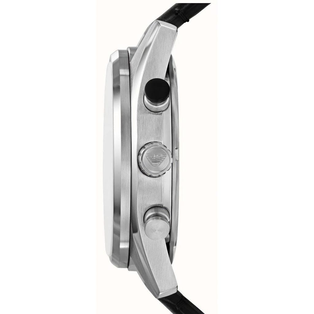 Emporio Armani AR11635 Racer Chronograph Black Leather Men's Watch