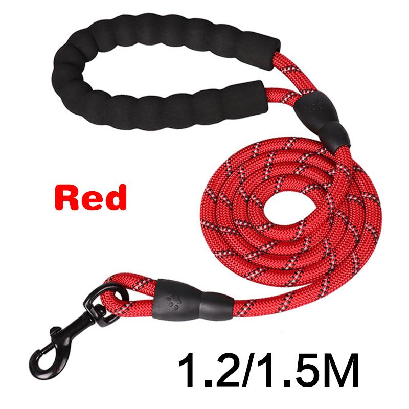 Поводки для дрессировки домашних животных 120/150 см, прочный нейлоновый поводок для собак со светоотражающим эффектом