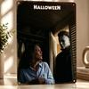 Хэллоуинский Фильм с Майклом Майерсом Постер с Текстурой D Индивидуальная Винтажная Металлическая Пластина-Вывеска для Декора Стены Роскошный