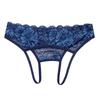 STARSAS Кружевные Мягкие Трусики Стринги Свободного размера Женские, Сексуальные, С открытыми бедрами (Темно-синий),
