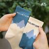 Мужские носки в стиле A/B с асимметричным рисунком, хлопковые носки для уличного скейтборда