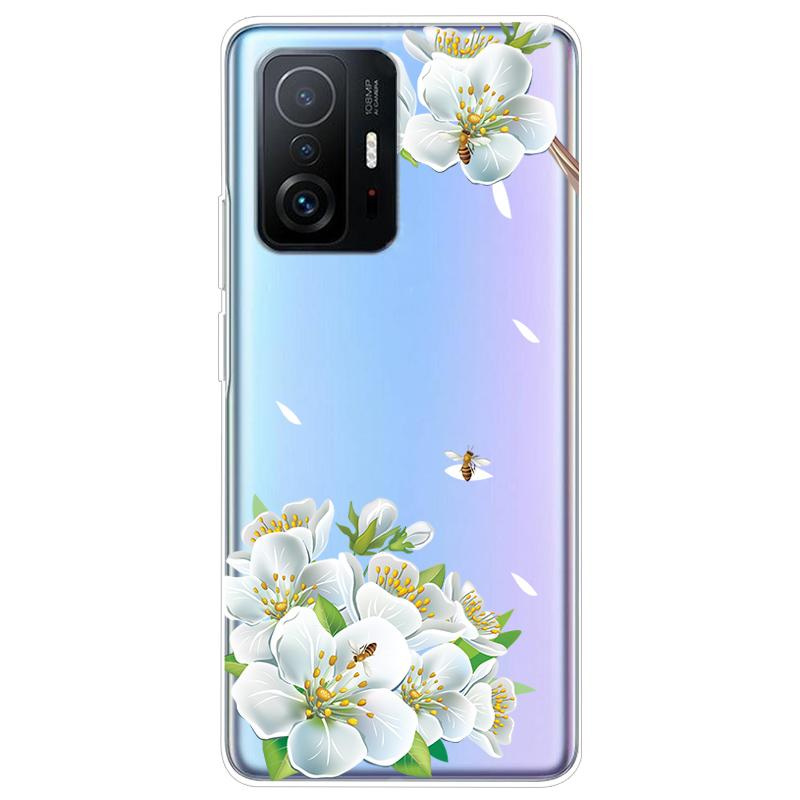 Чехол для Xiaomi 11T Pro, ТПУ Силикон, Мягкий, Мультяшный, Прозрачный Чехол для телефона Xiaomi Mi 11T 11TPro 11 T Pro, Прозрачный Coque