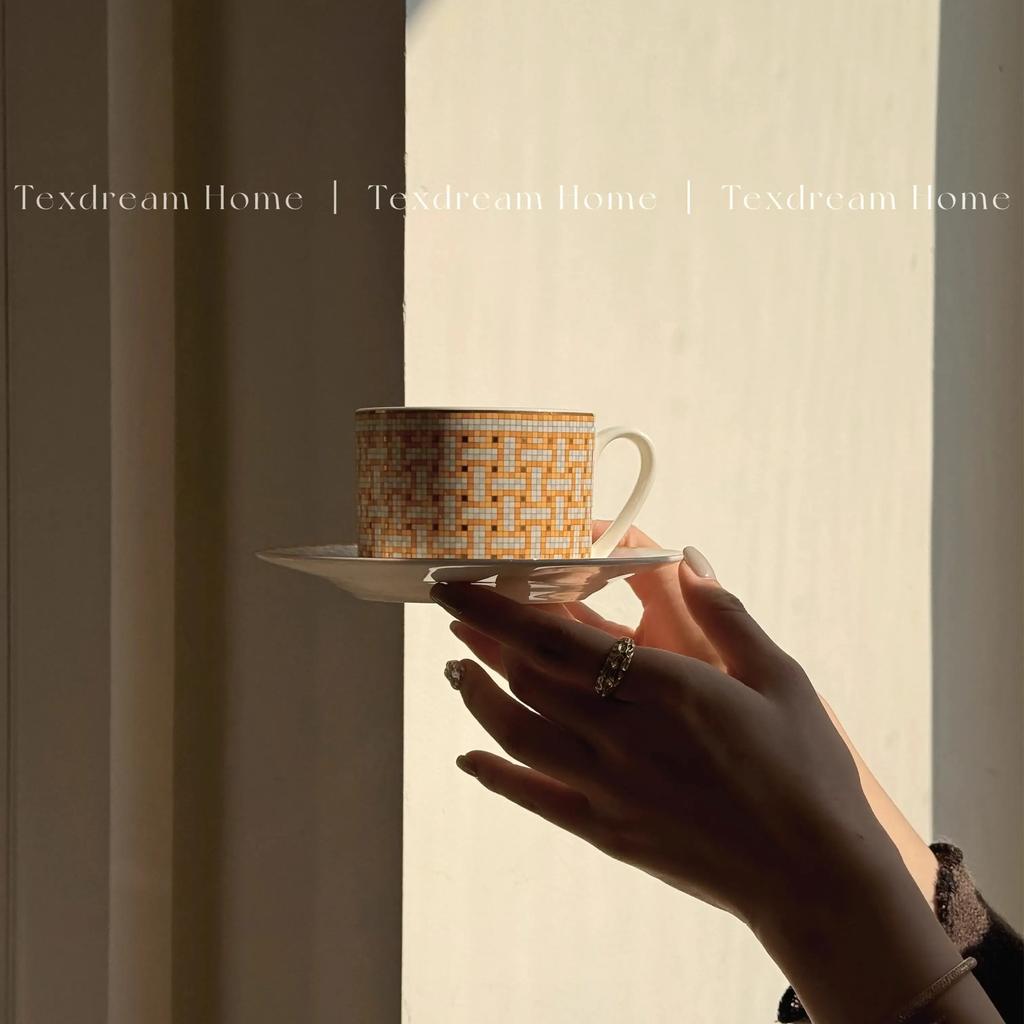 New European Bone China Coffee Cups And Saucers Tableware Coffee Milk Mug Plates Dishes Afternoon Tea Drinkware With Gift Box