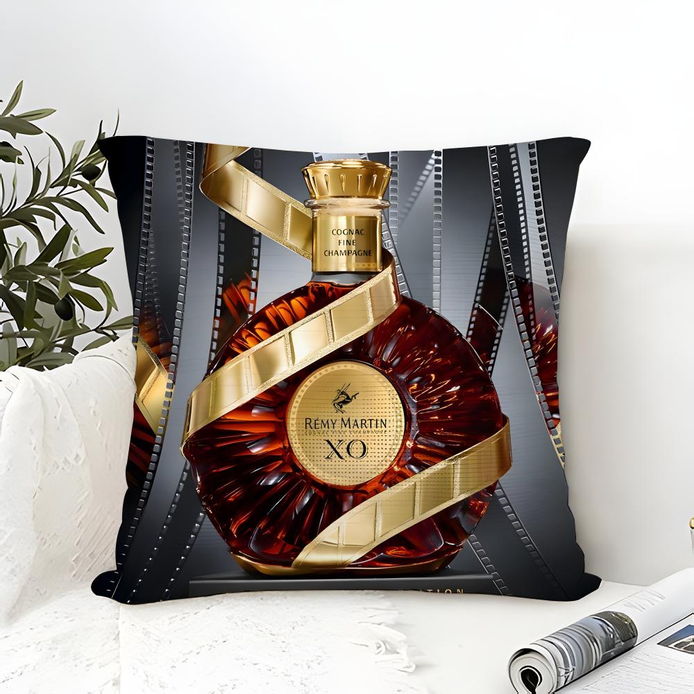 Classic Brandy Brands R-Remy Martin Pillow Case Cotton Linen Fabric Square Zipper Pillowcase Home Decorative Living Room