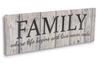 Inkdotpot Stretched Canvas Quotes Wall Art Decor, Family Where Life Begins And Love Never Ends Wall Decor-twoRustic Wall Art Sign