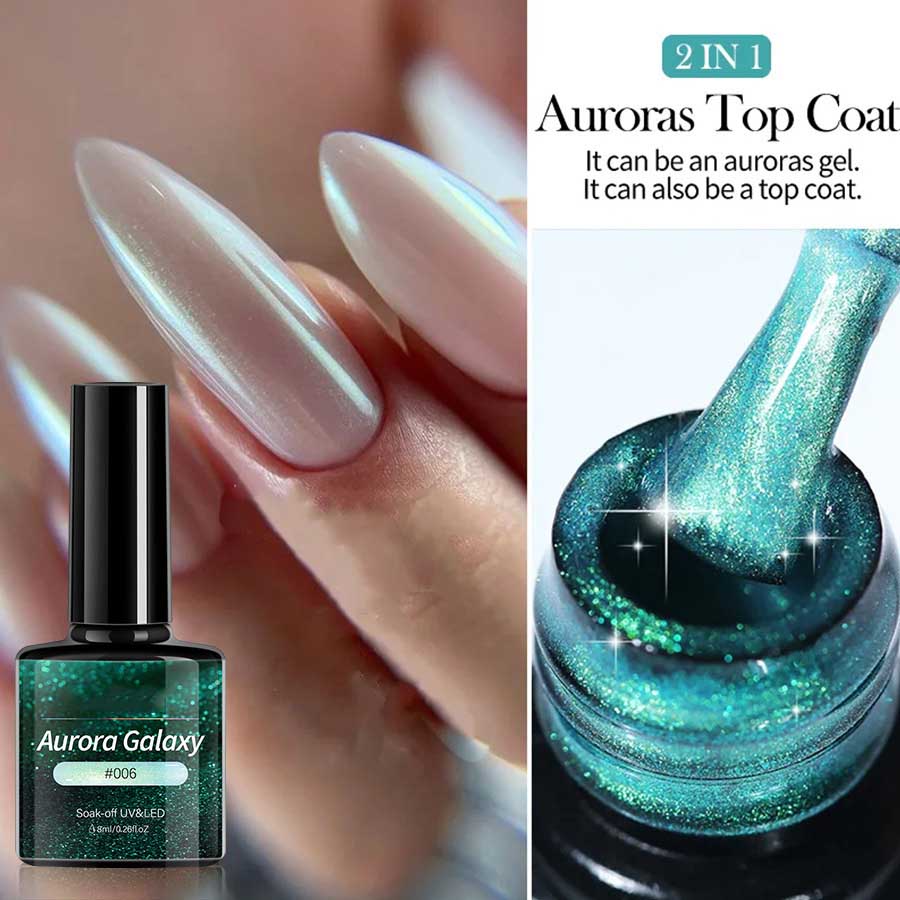 Galaxy Cat Eye Гель-лак для ногтей с блестками, эффектом сияния, серебряный УФ-гель-лак, мерцающая пыль, декор для ногтей своими руками