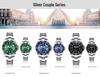 Мужские зеленые часы Submariner Date из нержавеющей стали – Высококлассный минимализм, Водонепроницаемые, Вращающийся безель, Спортивный дизайн для студентов